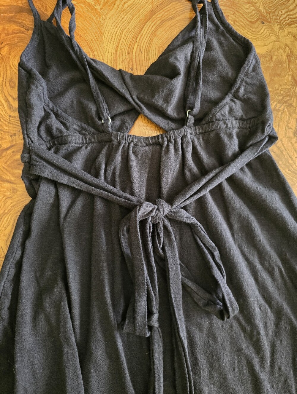 Roxy Black Halter Maxi Dress Womens Size Small, Cotton, Keyhole Bust, Flowy - Picture 8 of 11